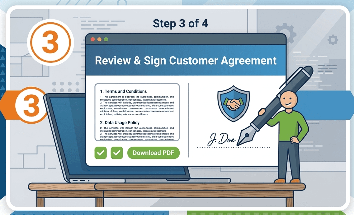 Review and Accept the Agreement